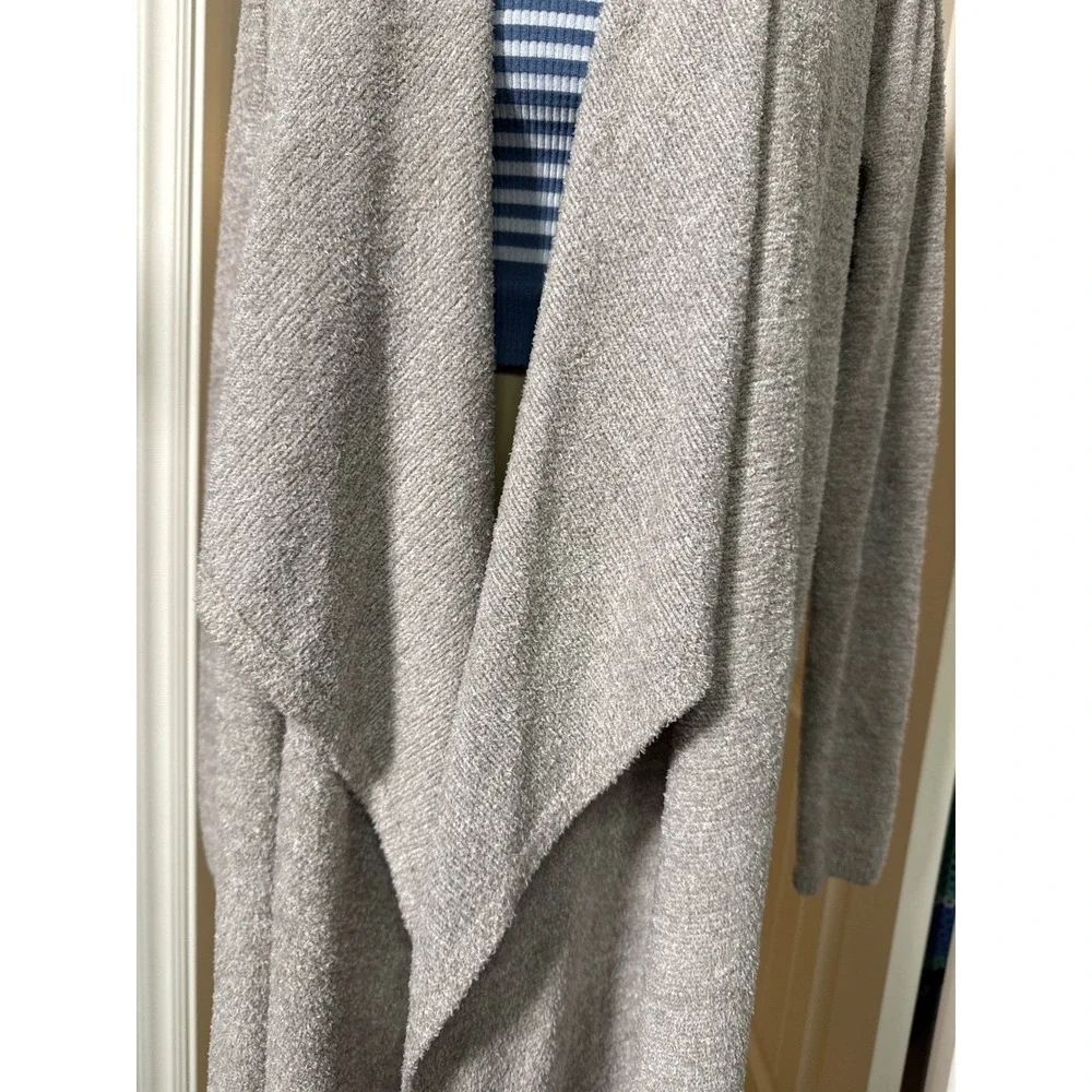 Barefoot Dreams Bamboo Chic Open Front Duster Light Gray 1X ,‎ Cloud Soft, Cozy